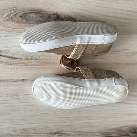 Janie and Jack Sparkle Mary Jane Sneakers Girls Size 1 - Picture 6 of 8